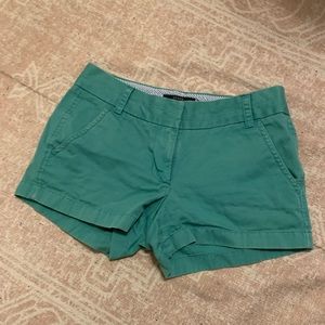Women’s JCrew emerald shorts
